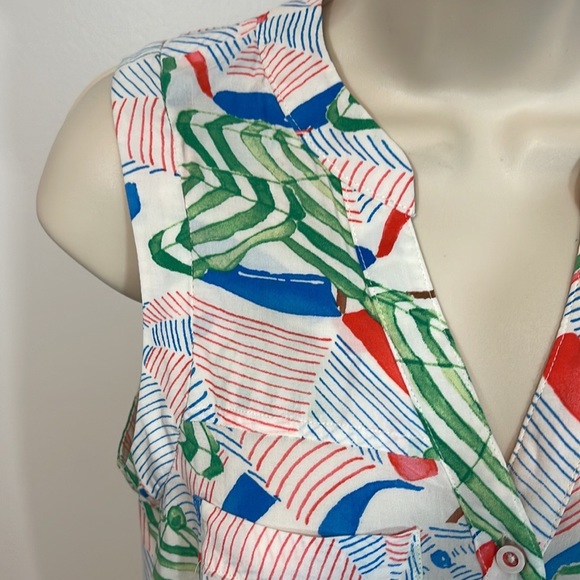 Maeve Sunseeker Sleeveless Tank in Umbrella Print - Picture 5 of 6